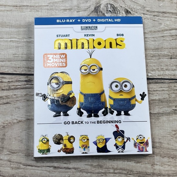 New Minions (Blu-ray/DVD, 2016, 2-Disc Set)‎ 3 Mini Movies Unsealed - Picture 1 of 3